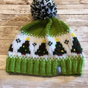 New Handmade Holiday pom beanie